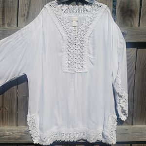 Chico's Size 2 White Top
